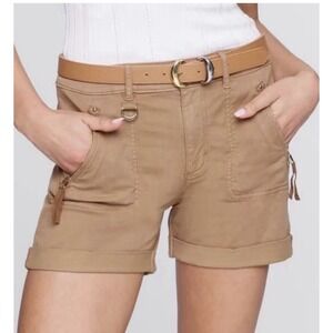 White House Black Market Pret-A-Play Mid Rise Shorts 4.5" Camel/tan Size 12
